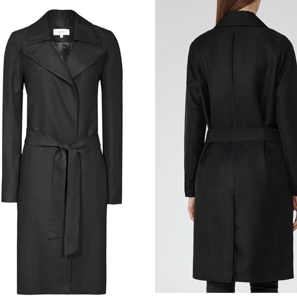 REISS Dafne Mac Trench Missing Belt Sz2 - Picture 2 of 12